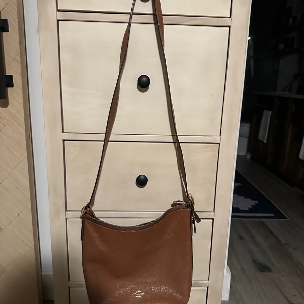 Brown Leather Shoulder Bag